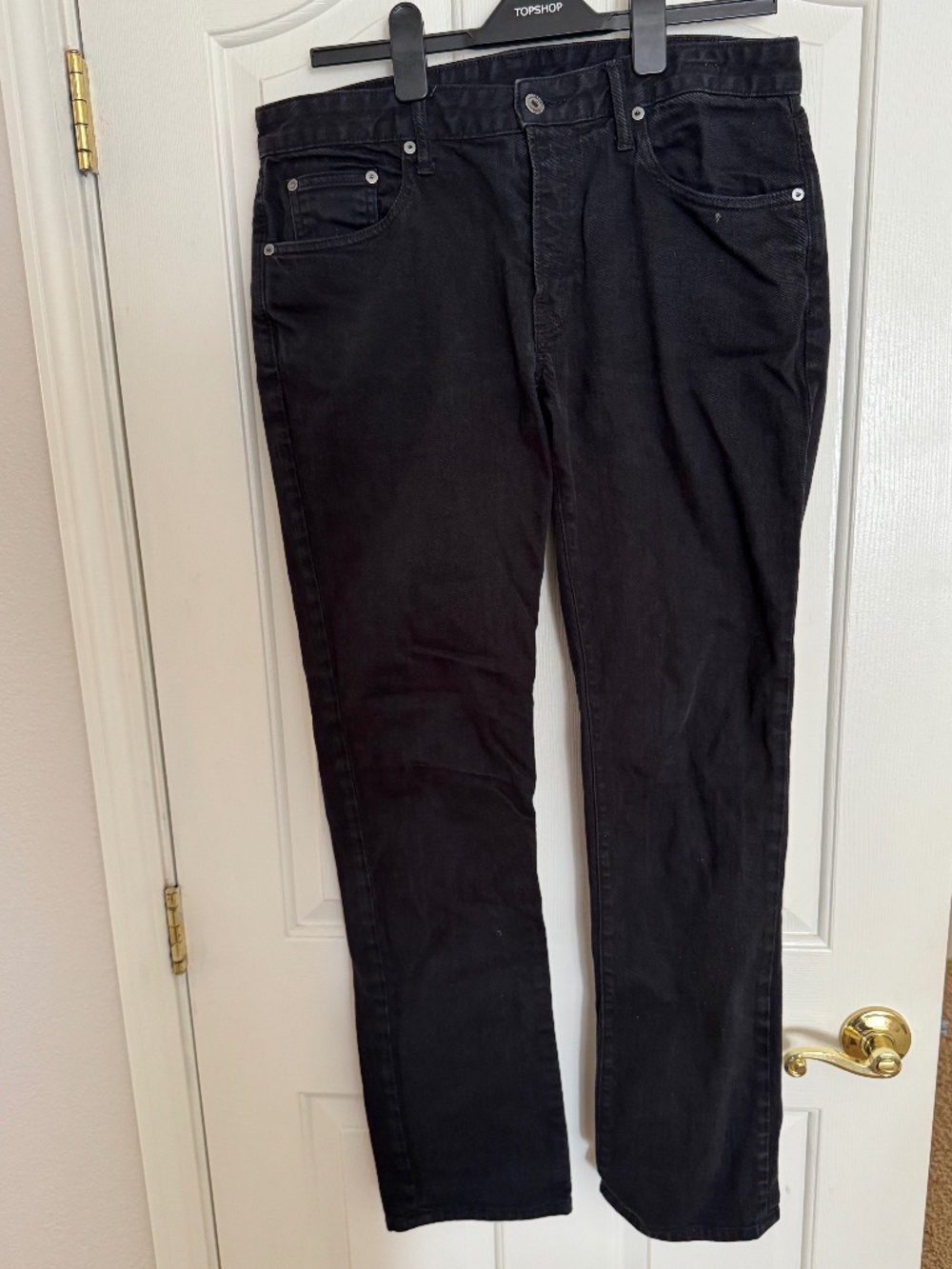 Bonobos Black Denim Jeans — Straight/Slim Fit